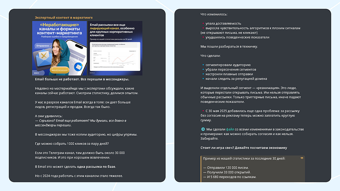 Пример потса в telegram Пример потса в telegram