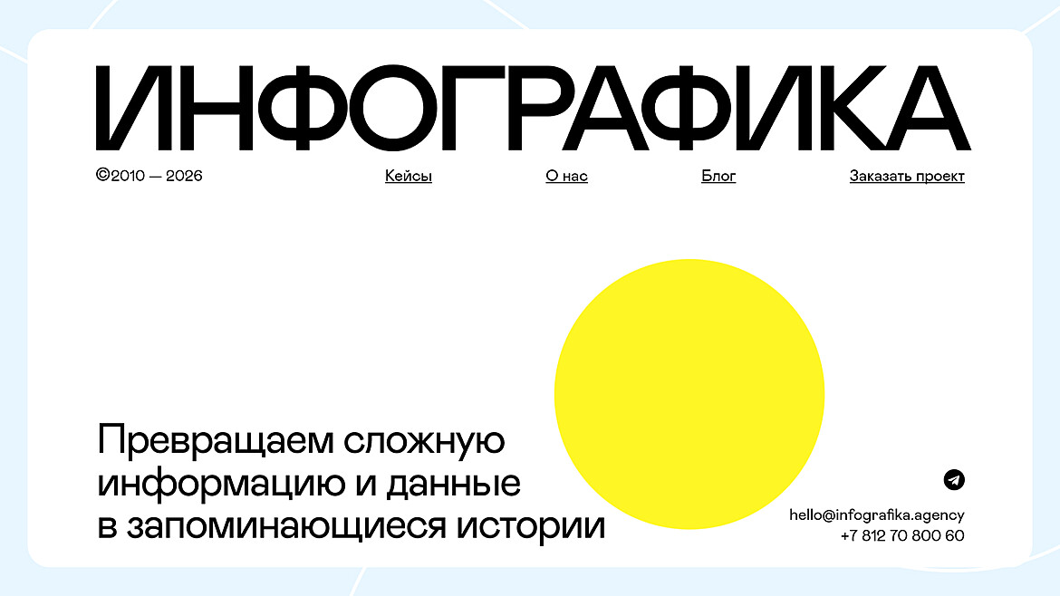 Сайт агентства «Инфографика»